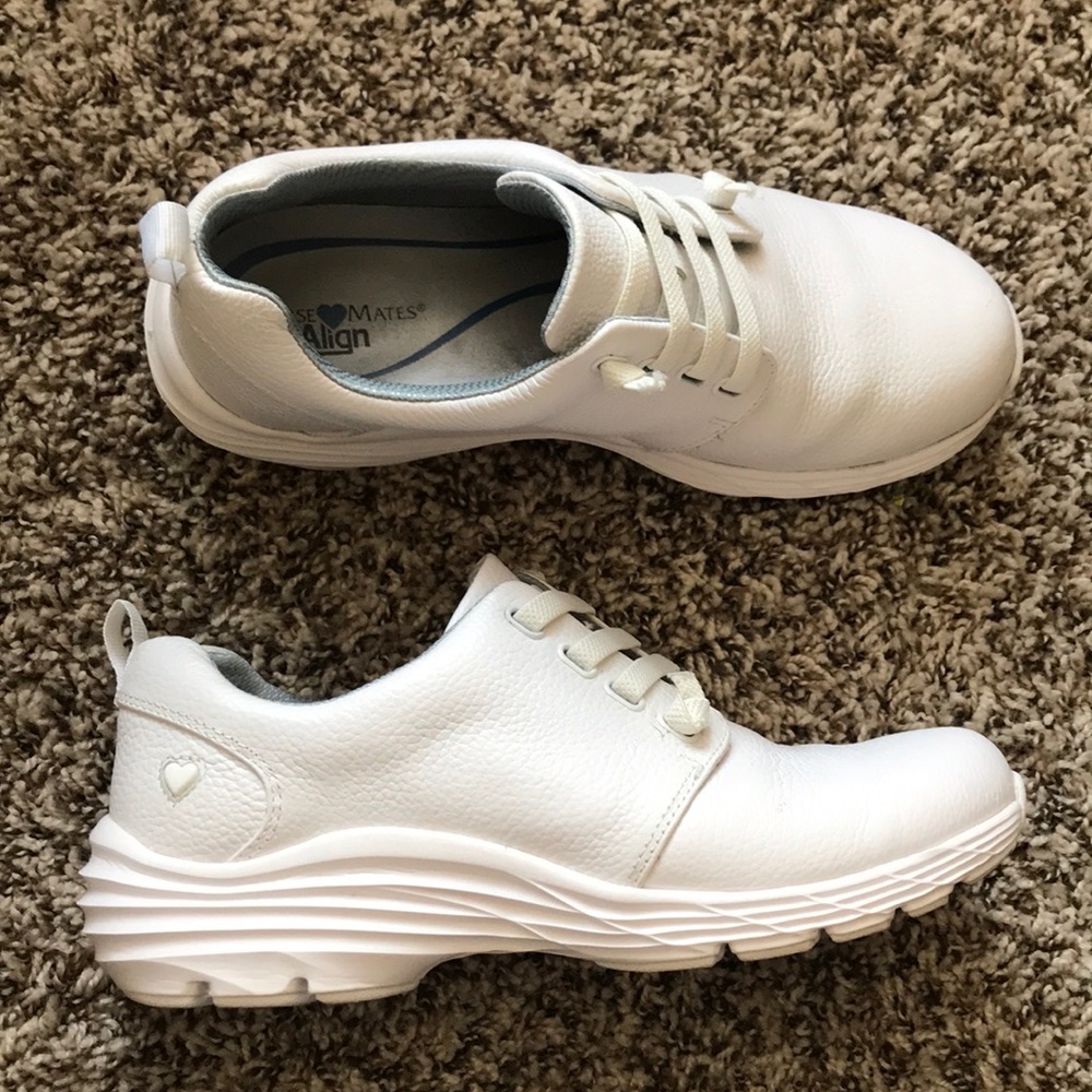 White Nursing Tennis Shoes